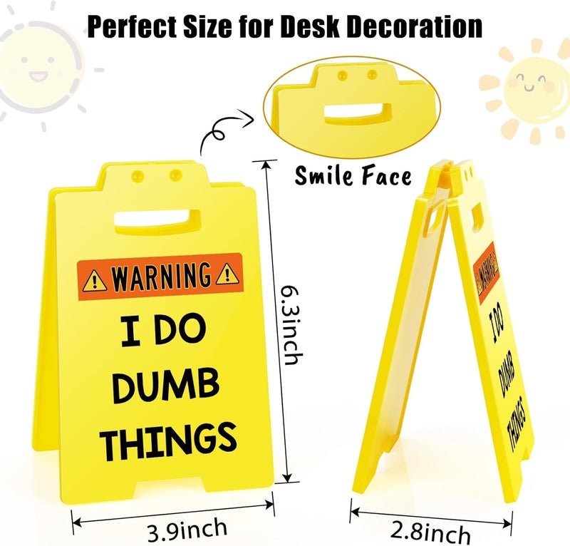 MBL Funny Employee Appreciation Gifts - Fun Gag Office Decor Desk Accessories Cubicle Supplies Gift for Coworker Boss Lady Bosses Day Women Teammate Team Employees, I DO DUMB THINGS - Image 2